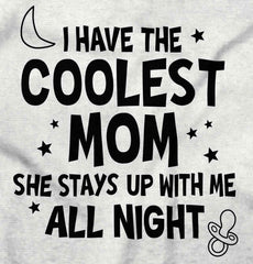 Coolest Mom Infant Toddler T Shirt-Direct To Garment Print-Brisco Baby