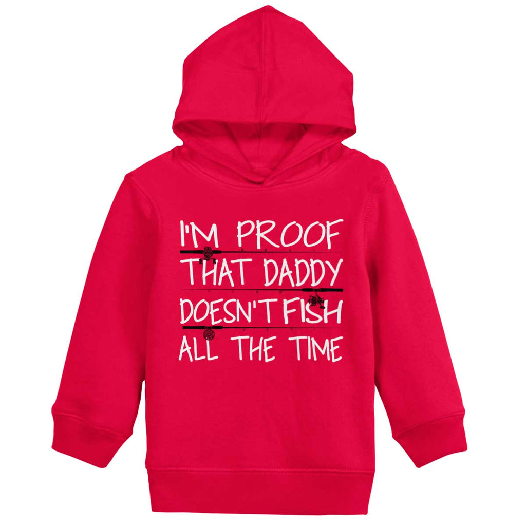 Fish All The Time Toddler Pullover Hoodie-Direct To Garment Print-Brisco Baby