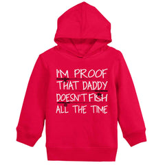 Fish All The Time Toddler Pullover Hoodie-Direct To Garment Print-Brisco Baby