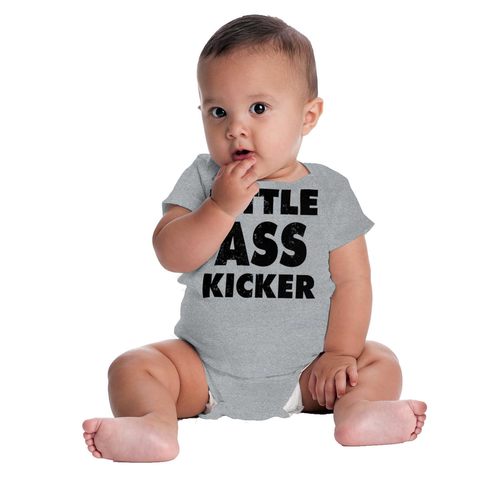 Ass Kicker Romper Bodysuit-Direct To Garment Print-Brisco Baby
