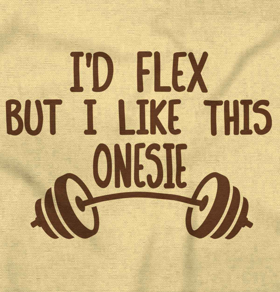 I'd Flex Romper Bodysuit-Direct To Garment Print-Brisco Baby