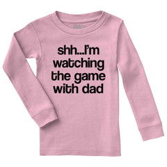 Watching the Game Solid Baby Pajama Top-Direct To Garment Print-Brisco Baby