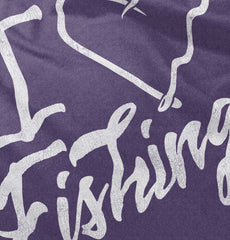 I Love Fishing Football Jersey-Direct To Garment Print-Brisco Baby