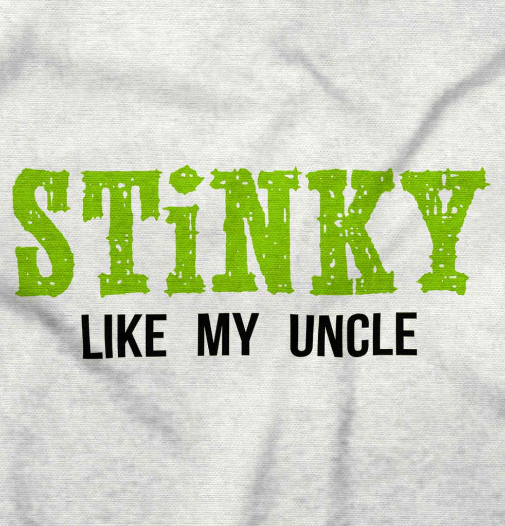 Stinky Like My Uncle Romper Bodysuit-Direct To Garment Print-Brisco Baby