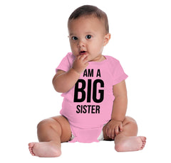 I Have A Big Sister Romper Bodysuit-Direct To Garment Print-Brisco Baby
