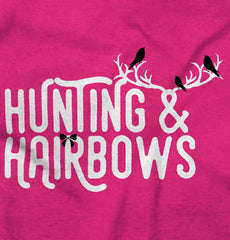 Hunting And Hairbows Romper Bodysuit-Direct To Garment Print-Brisco Baby