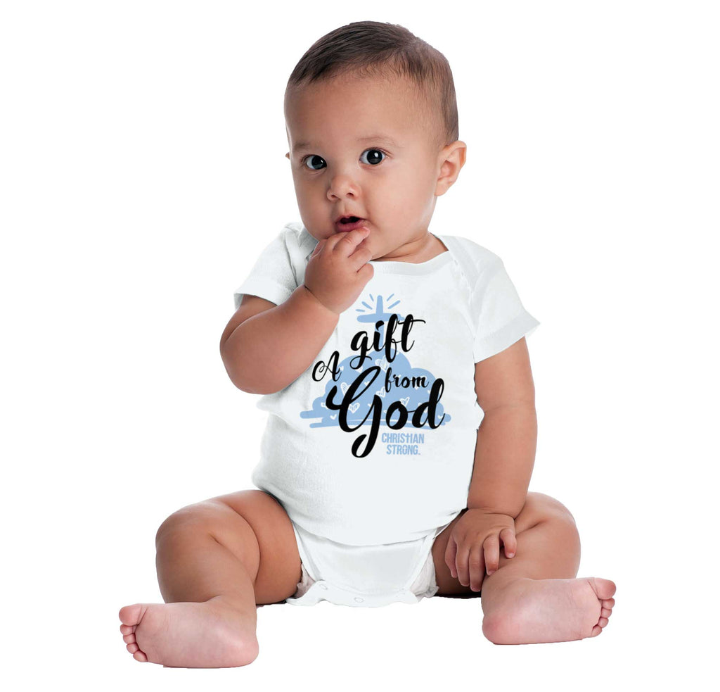 Gift From God Gerber Onesie-Direct To Garment Print-Brisco Baby