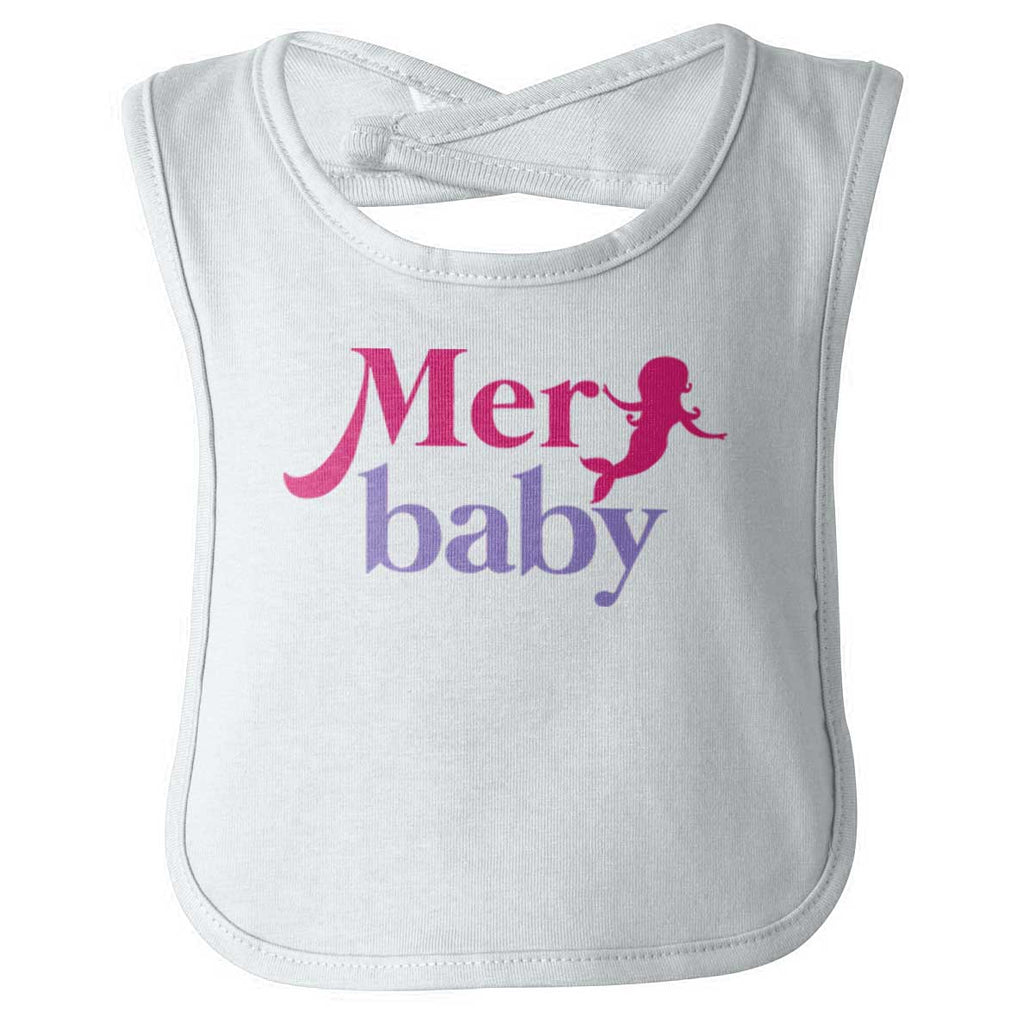 Merbaby Infant Baby Bib-Direct To Garment Print-Brisco Baby