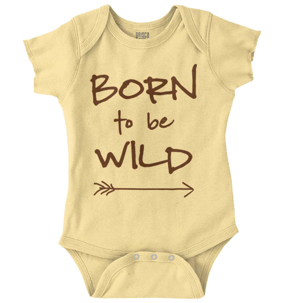 Born To Be Wild Romper Bodysuit-Direct To Garment Print-Brisco Baby