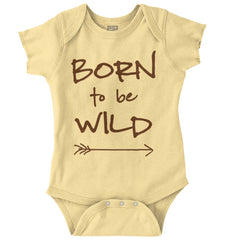 Born To Be Wild Romper Bodysuit-Direct To Garment Print-Brisco Baby