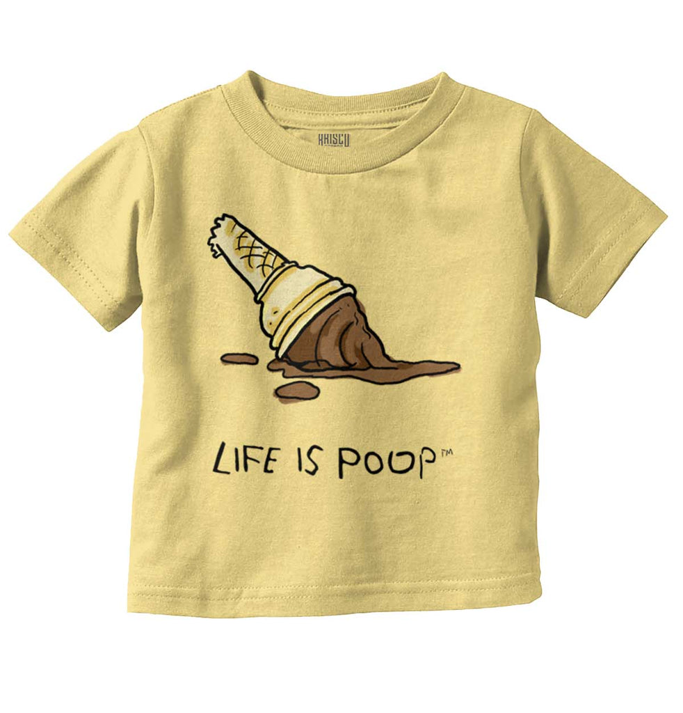 Dropped Cone Infant Toddler T Shirt-Direct To Garment Print-Brisco Baby