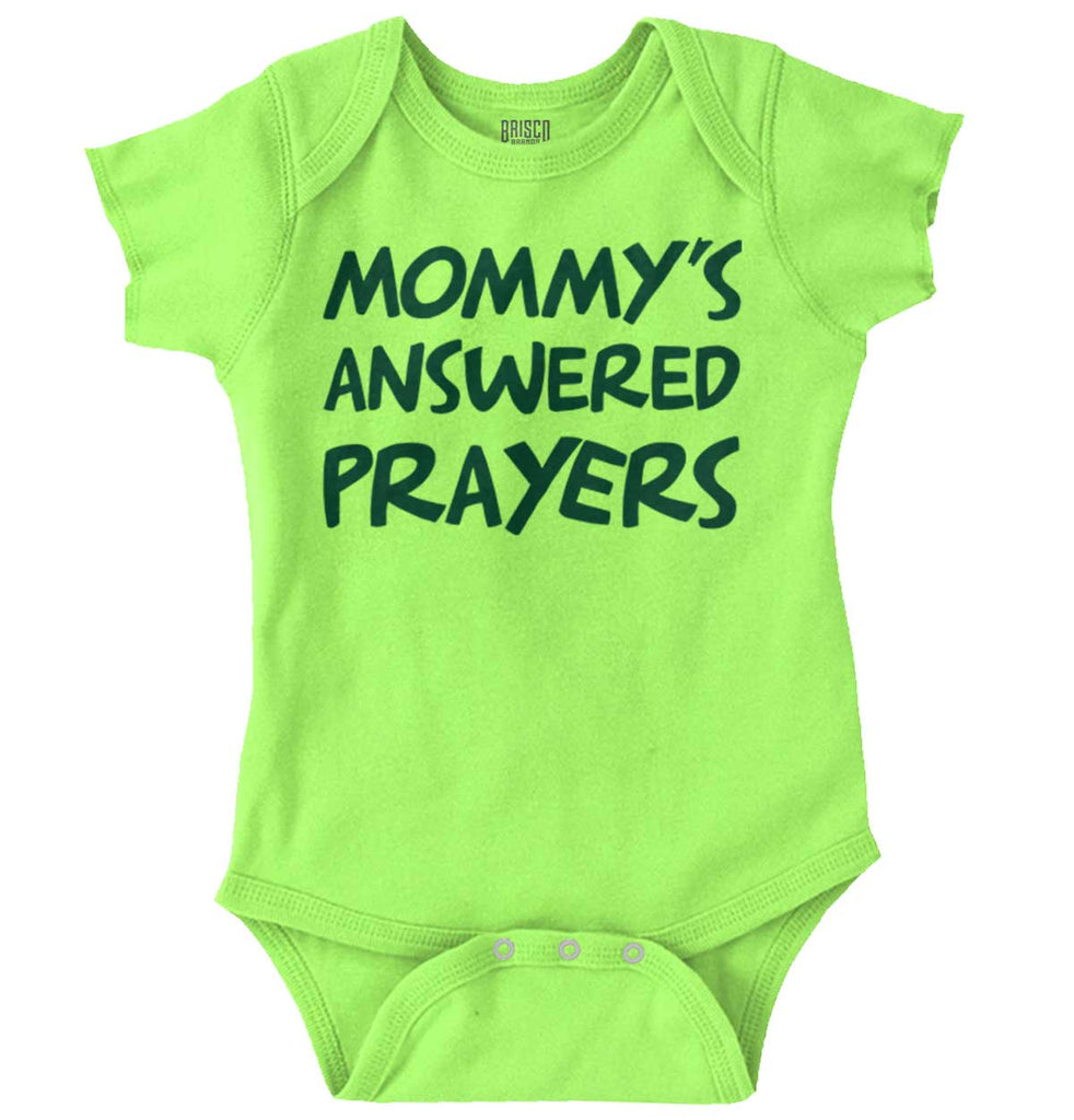 Mommy's Answered Prayer Romper Bodysuit-Direct To Garment Print-Brisco Baby