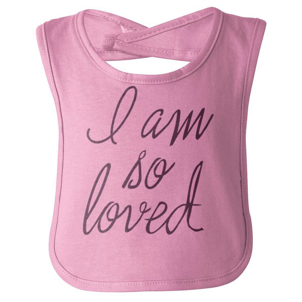 So Loved Infant Baby Bib-Direct To Garment Print-Brisco Baby