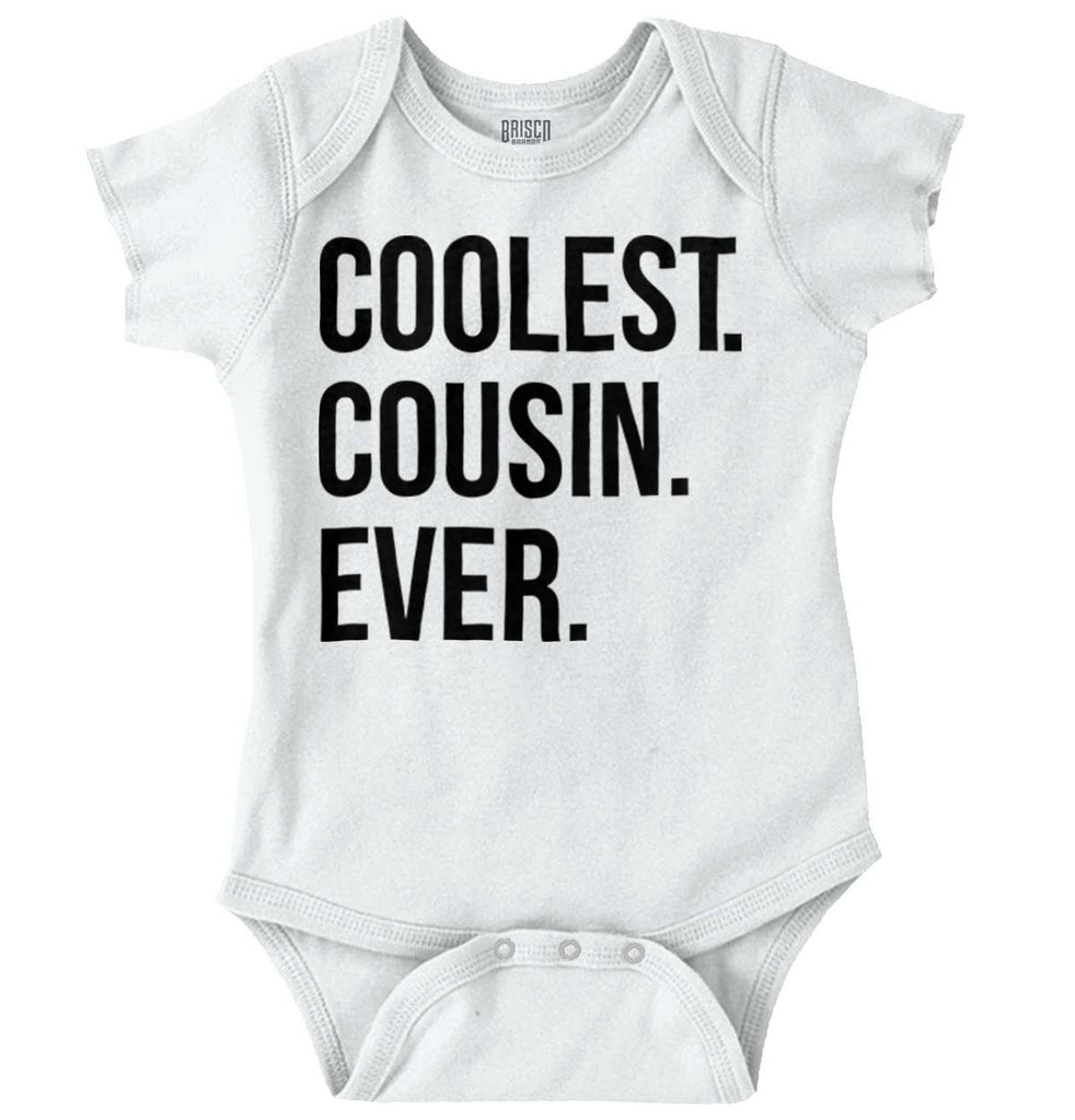 Coolest Cousin Ever Romper Bodysuit-Direct To Garment Print-Brisco Baby