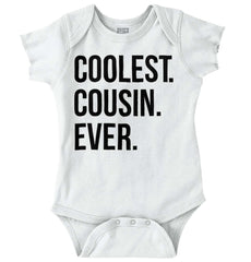 Coolest Cousin Ever Romper Bodysuit-Direct To Garment Print-Brisco Baby