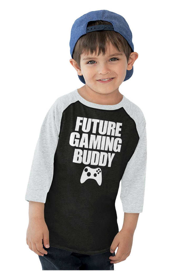 Future Gaming Buddy Toddler Baseball-Direct To Garment Print-Brisco Baby