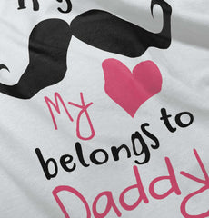 If You Mustache, It's Daddy Romper Bodysuit-Direct To Garment Print-Brisco Baby