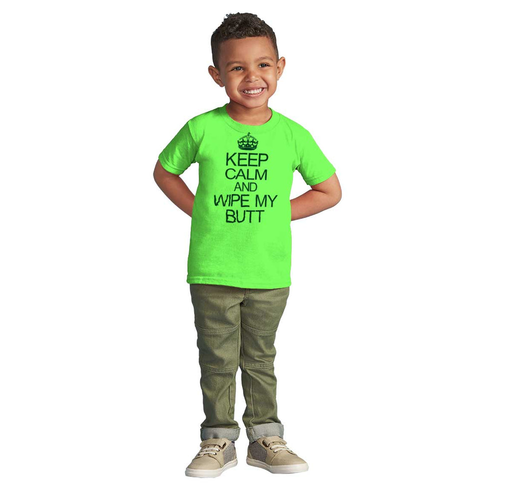Wipe My Butt Infant Toddler T Shirt-Direct To Garment Print-Brisco Baby