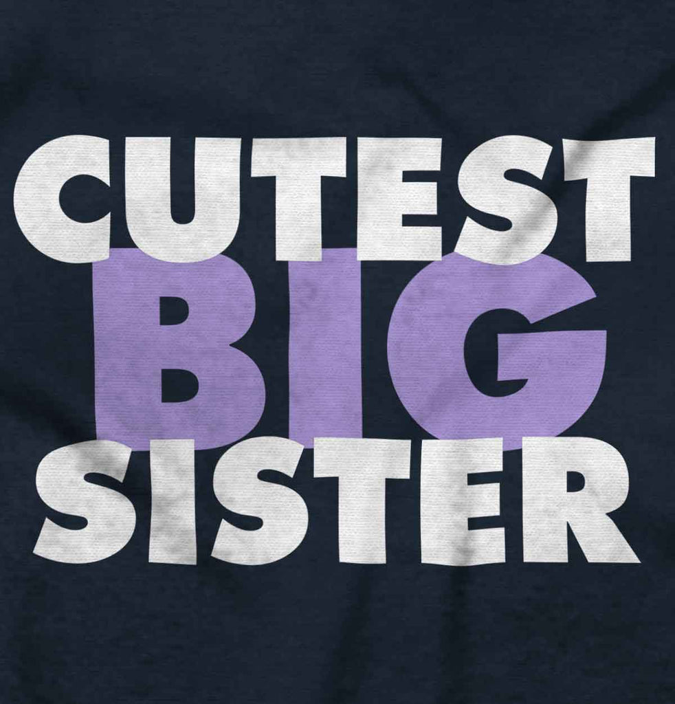 Cutest Big Sister Romper Bodysuit-Direct To Garment Print-Brisco Baby