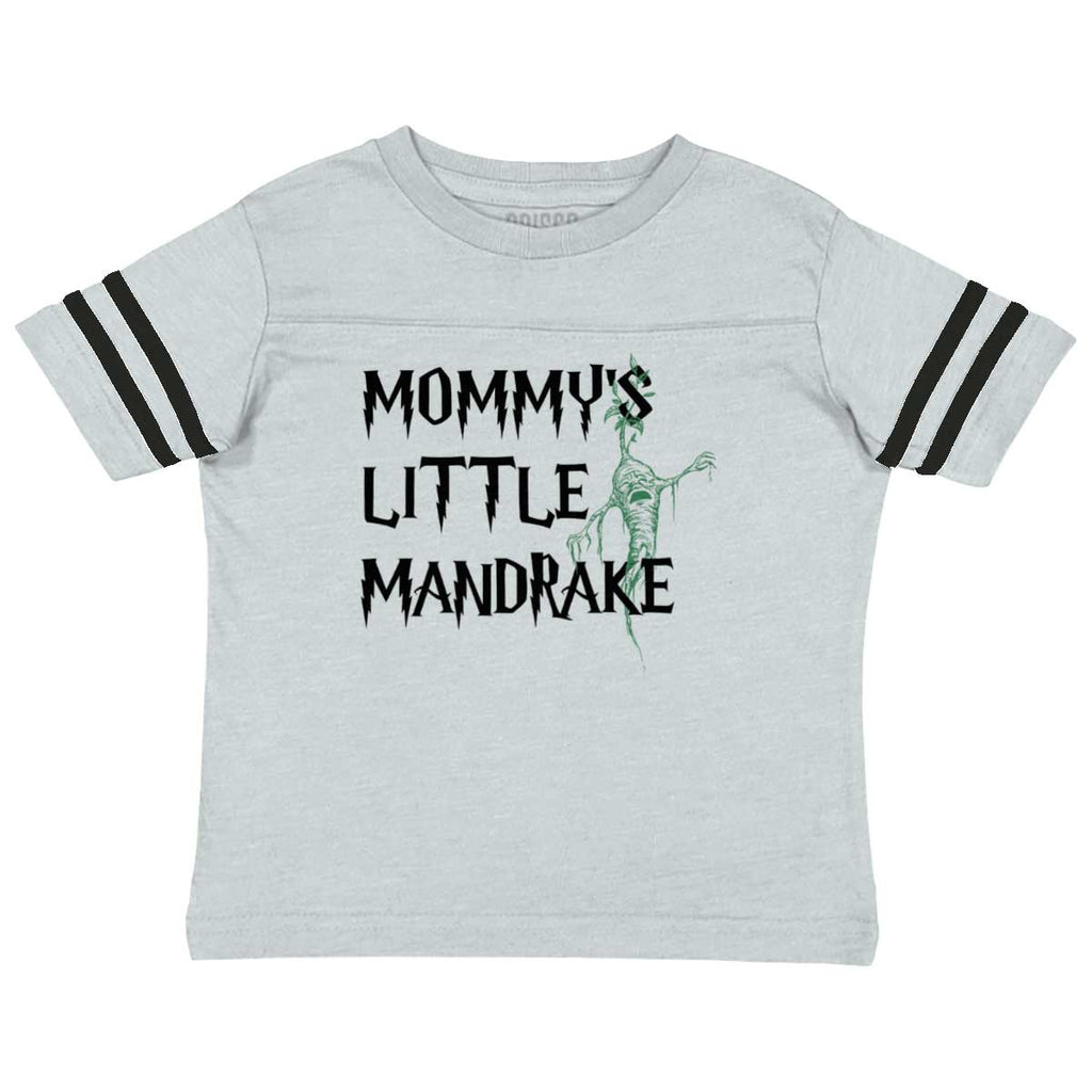 Mommy's Little Mandrake Toddler Football Jersey Tee-Direct To Garment Print-Brisco Baby