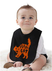 Scaredy Cat Infant Baby Bib-Direct To Garment Print-Brisco Baby