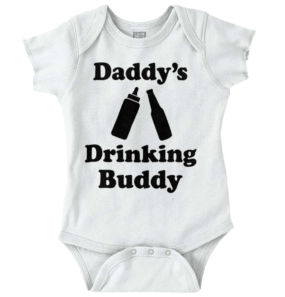 Drinking Buddy Romper Bodysuit-Direct To Garment Print-Brisco Baby