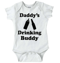 Drinking Buddy Romper Bodysuit-Direct To Garment Print-Brisco Baby