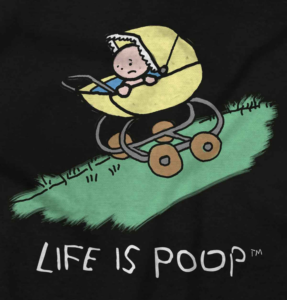 Downhill Stroller Infant Toddler T Shirt-Direct To Garment Print-Brisco Baby