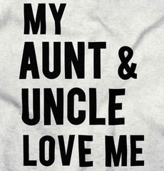 Aunt And Uncle Love Me Romper Bodysuit-Direct To Garment Print-Brisco Baby