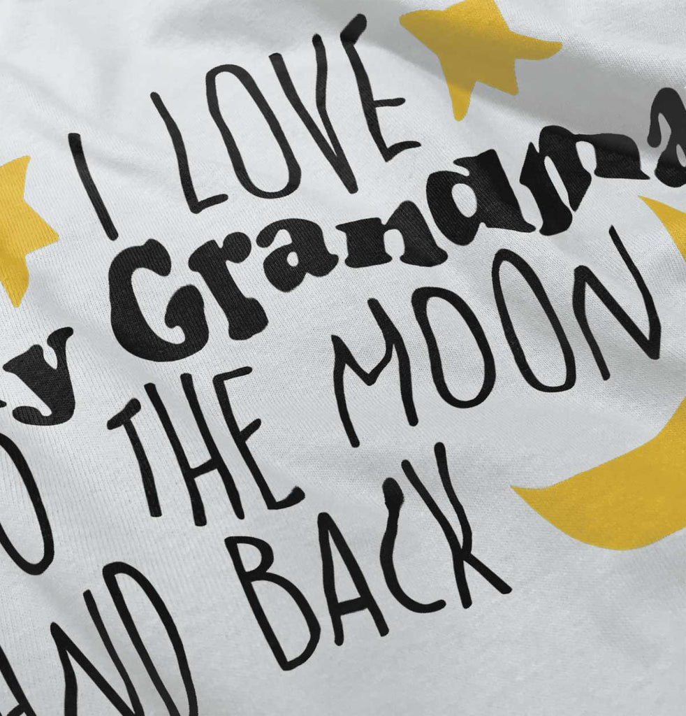 Grandma To Moon And Back Infant Baby Bib-Direct To Garment Print-Brisco Baby
