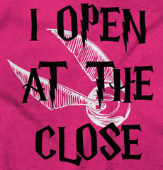 Open At The Close Infant Toddler T Shirt-Direct To Garment Print-Brisco Baby