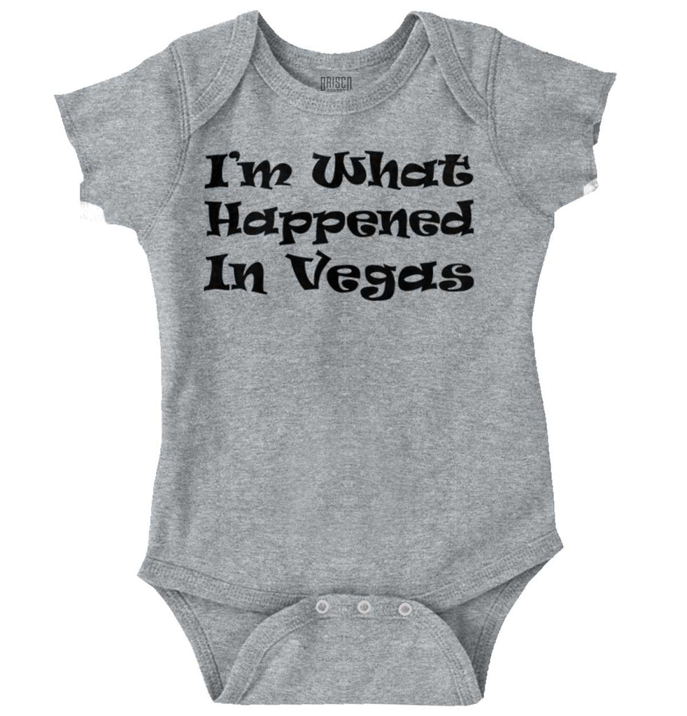 Happened In Vegas Romper Bodysuit-Direct To Garment Print-Brisco Baby