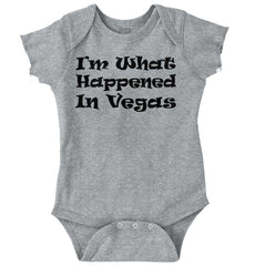 Happened In Vegas Romper Bodysuit-Direct To Garment Print-Brisco Baby