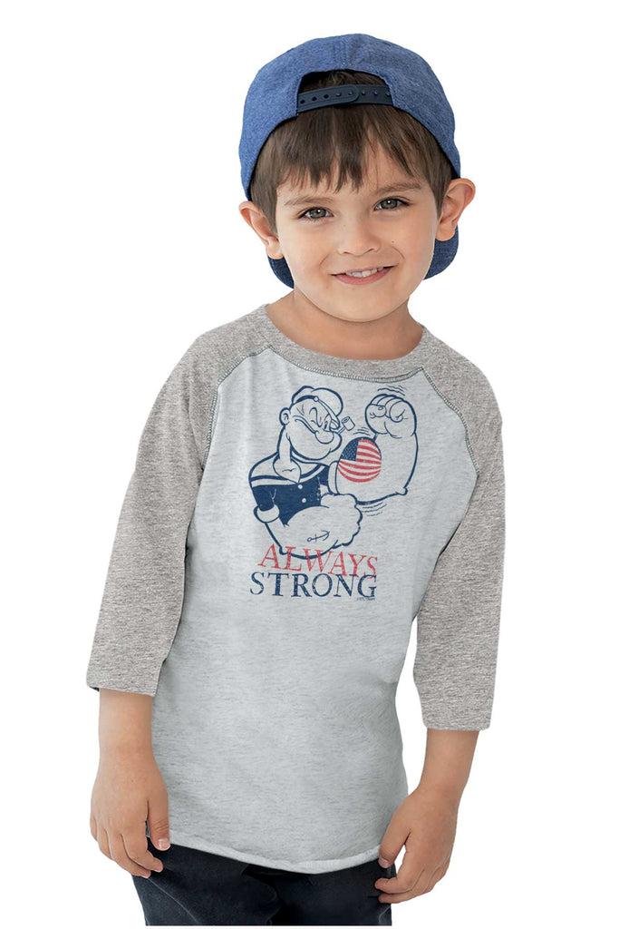 Always Strong Toddler Baseball-Direct To Garment Print-Brisco Baby