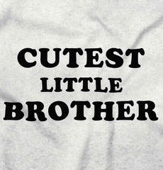 Cutest Little Brother Infant Toddler T Shirt-Direct To Garment Print-Brisco Baby