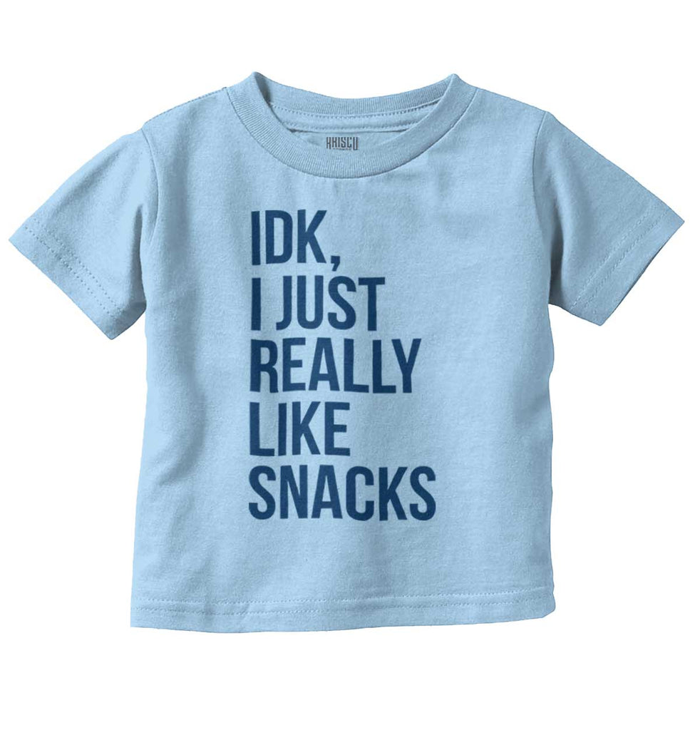 Really Like Snacks Infant Toddler T Shirt-Direct To Garment Print-Brisco Baby