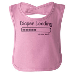 Diaper Loading Infant Baby Bib-Direct To Garment Print-Brisco Baby