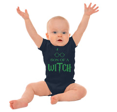 Son Of A Witch Romper Bodysuit-Direct To Garment Print-Brisco Baby