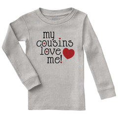 Cousins Love Me Solid Baby Pajama Top-Direct To Garment Print-Brisco Baby