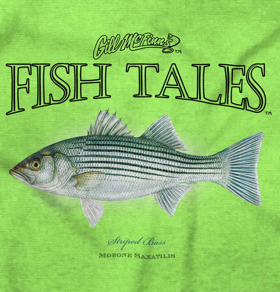 Striped Bass Infant Toddler T Shirt-Direct To Garment Print-Brisco Baby