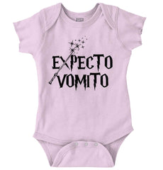 Expecto Vomito Romper Bodysuit-Direct To Garment Print-Brisco Baby