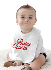 Baby Cousin Infant Baby Bib-Direct To Garment Print-Brisco Baby