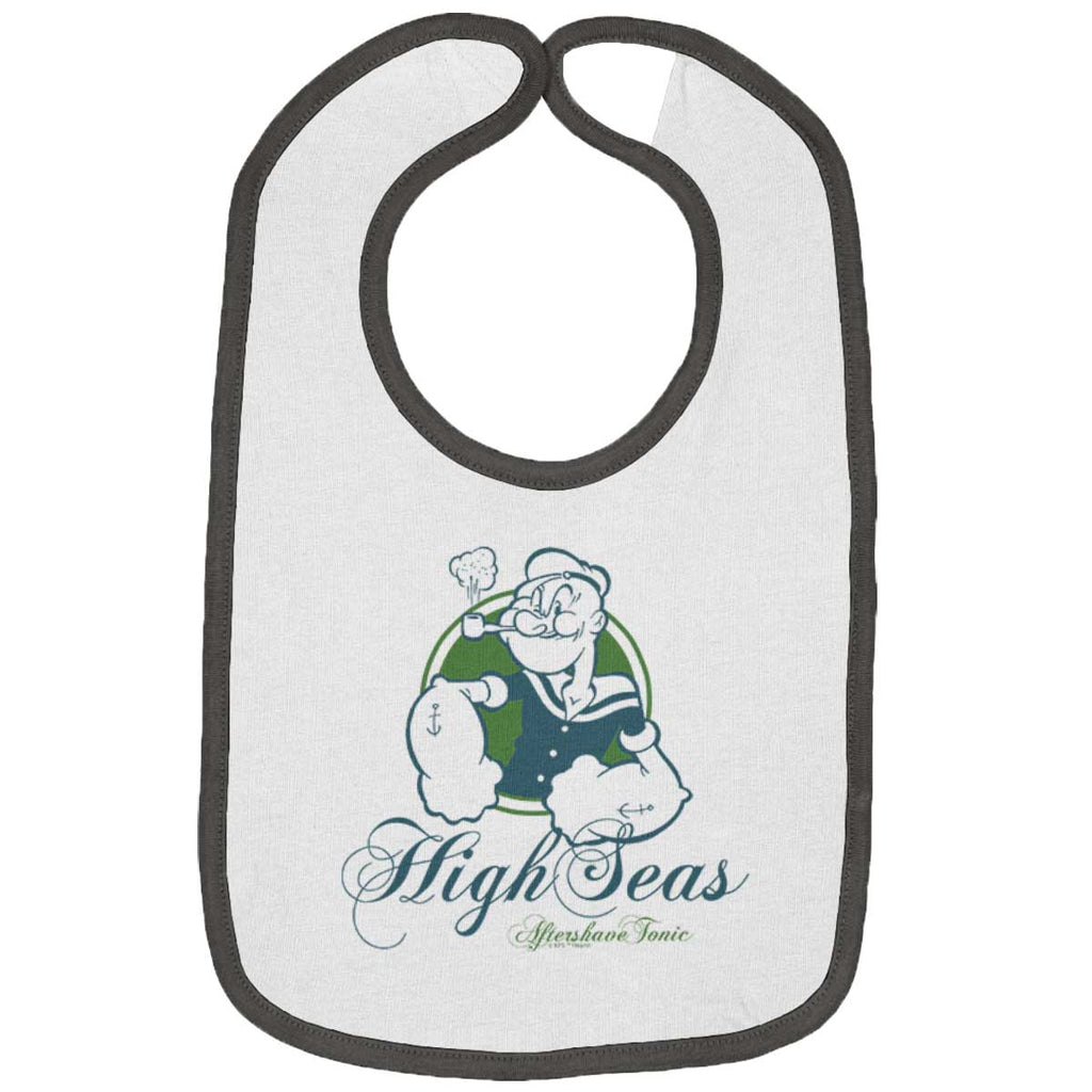 High Seas Aftershave Trimmed Colored Velcro Bib-Direct To Garment Print-Brisco Baby
