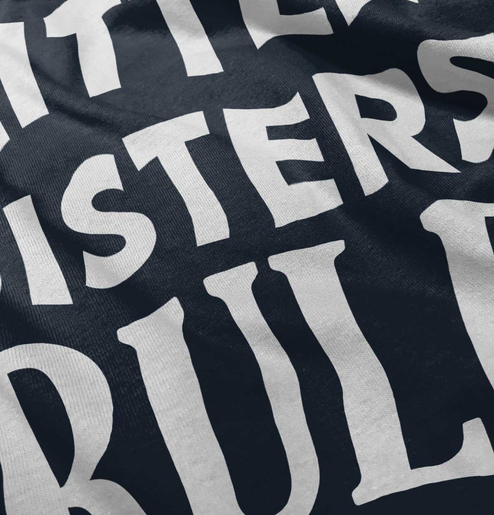 Little Sisters Rule Romper Bodysuit-Direct To Garment Print-Brisco Baby