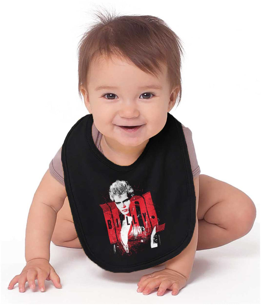 Billy Idol Infant Baby Bib-Direct To Garment Print-Brisco Baby