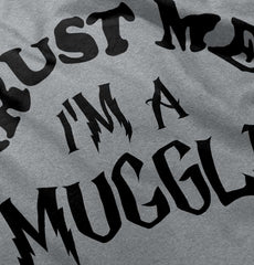 Trust Me I'm A Muggle Romper Bodysuit-Direct To Garment Print-Brisco Baby