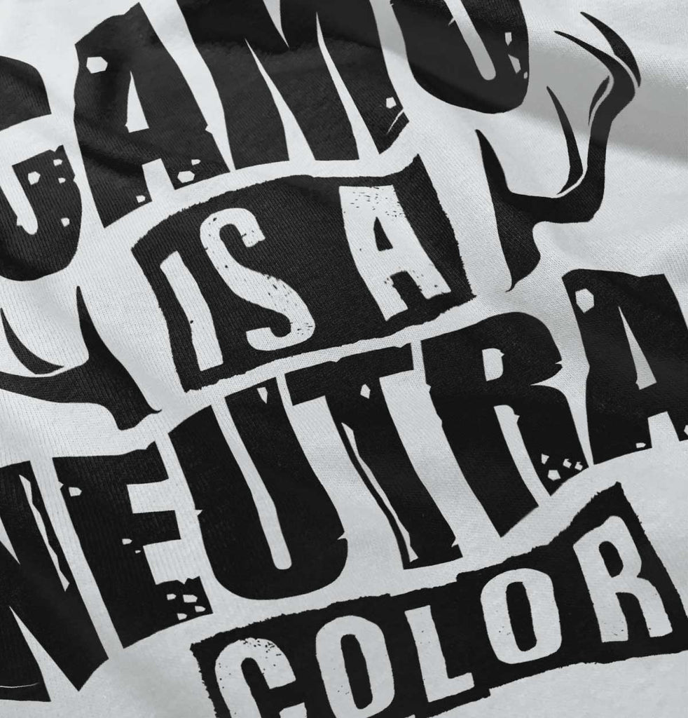 Camo Is A Neutral Color Romper Bodysuit-Direct To Garment Print-Brisco Baby