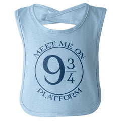 Meet Platform 9 3/4 Infant Baby Bib-Direct To Garment Print-Brisco Baby
