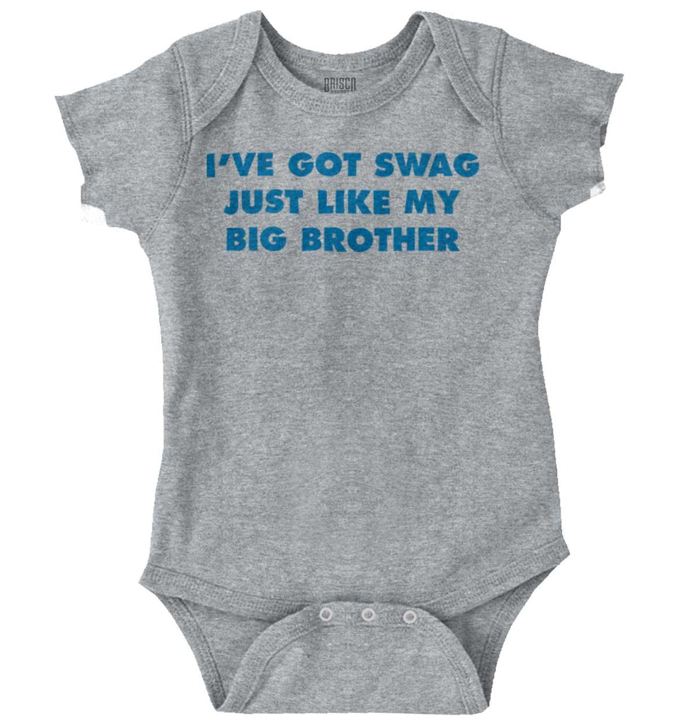 Got Swag Like Big Brother Romper Bodysuit-Direct To Garment Print-Brisco Baby
