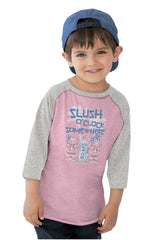 Slush O Clock Somewhere Toddler Baseball-Direct To Garment Print-Brisco Baby